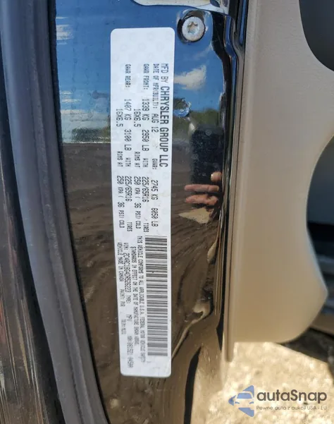 2013 Chrysler Town & Country Touring z USA, uszkodzony, nr VIN 2C4RC1BG4DR526223